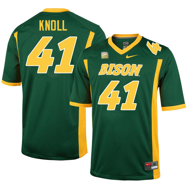 North Dakota State Bison #41 Sam Knoll College Football Jerseys Stitched-Green